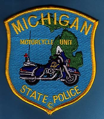 MICHIGAN STATE MOTORCYCLE UNIT POLICE PATCH  