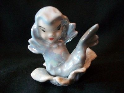   OPALESCENT CERAMIC MERMAID MERBOY PIXIE BOY GIRL FISH FIGURINE  