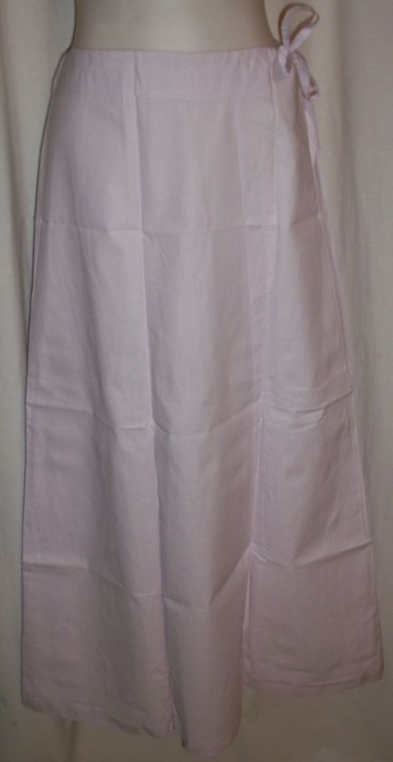 Cotton Petticoat Sari Slip Drawstring Waist 38 x 38  