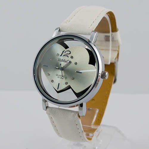 Romantic Sweat Heart Dial Fashion Ladies Womens Quartz Wrist Watch 