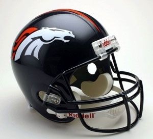 REGULATION SIZE REPLICA FOOTBALL HELMET DENVER BRONCOS  