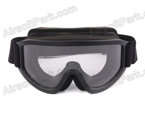 Airsoft SWAT X500 Tactical Goggle Glasses Black/Clear 2  