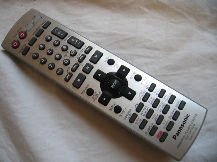 Panasonic Universal Remote Control DVD Syste EUR7722X50  