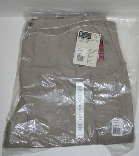 Mens 5.11 Tactical Flannel Lined Pants Khaki Size 44x32 NIP  