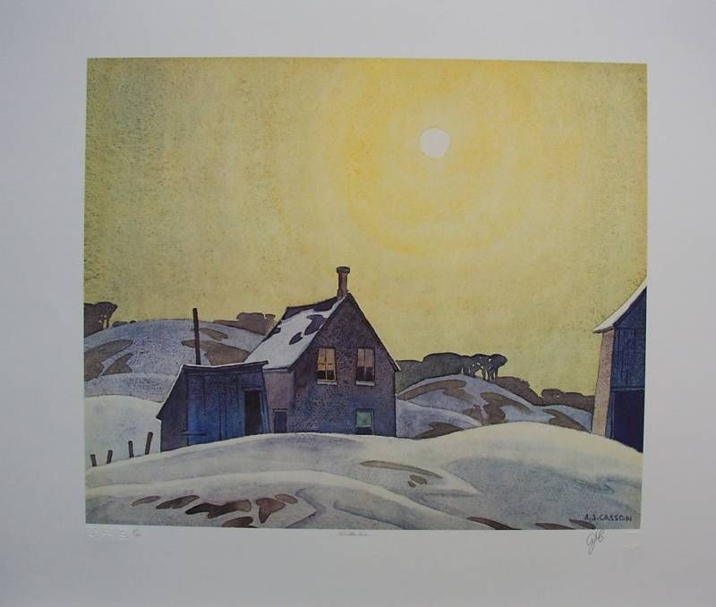 CASSON group of seven SIGNED Winter Sun LTD art  