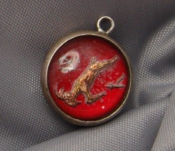 Vintage Silver CAPRICORN Zodiac Bubble Charm  