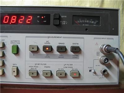 Hewlett Packard HP 8903A Audio Analyzer 20 Hz to 100 KHz.  