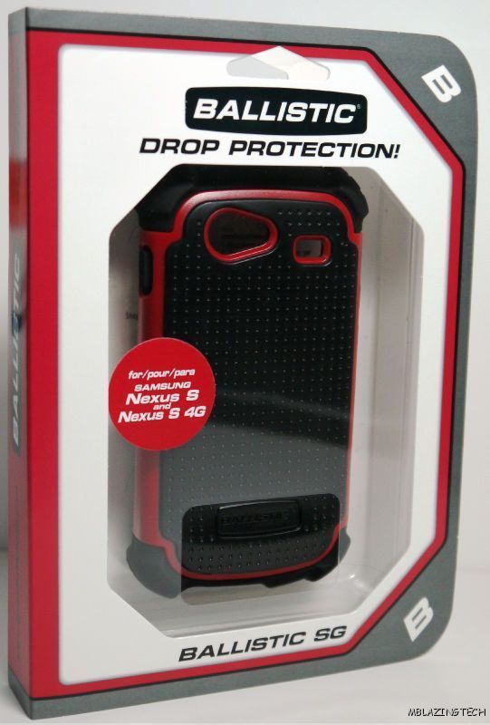   Google Nexus S 4G AGF Ballistic series SG Rugged Case Black/Red  