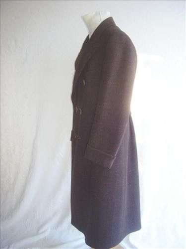 RARE Mens 1920s 1930s VINTAGE Gangster Double Breasted Coat Topcoat 