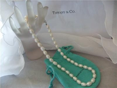 Tiffany & Co. Oval Cultured Freshwater Pearl Necklace  