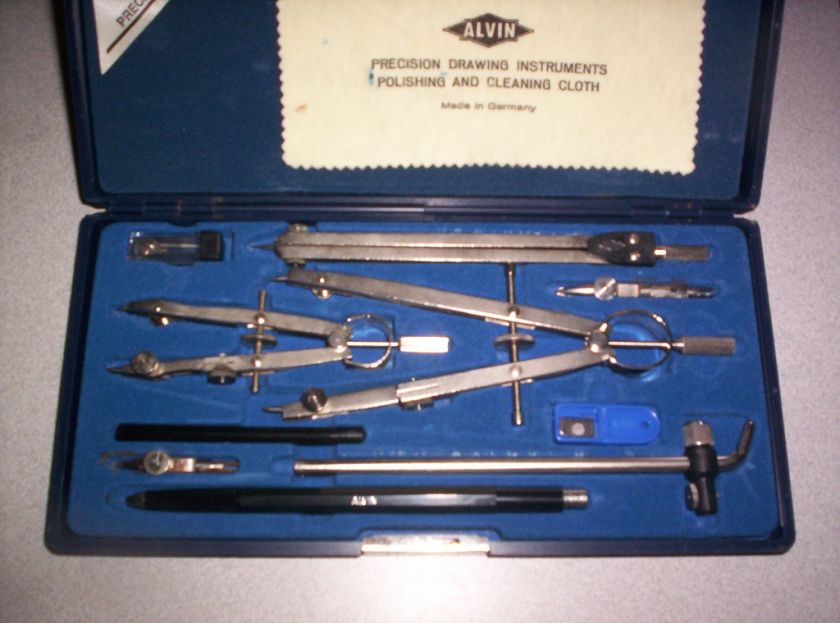 Vintage Alvin Precision Drawing Set 129B made inGermany  