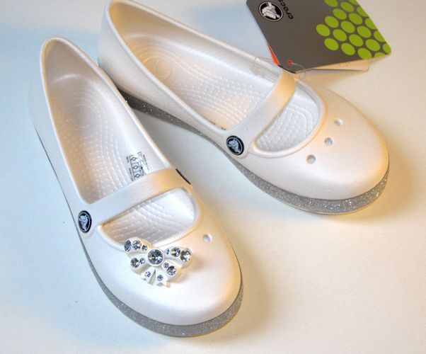 Crocs Genna CrocBling White C9 C10 C11 C12 C13 J1 2 3  