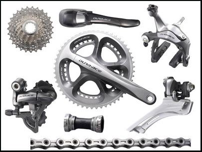 2011 Shimano Dura Ace 7900 8 Piece Group Groupset  