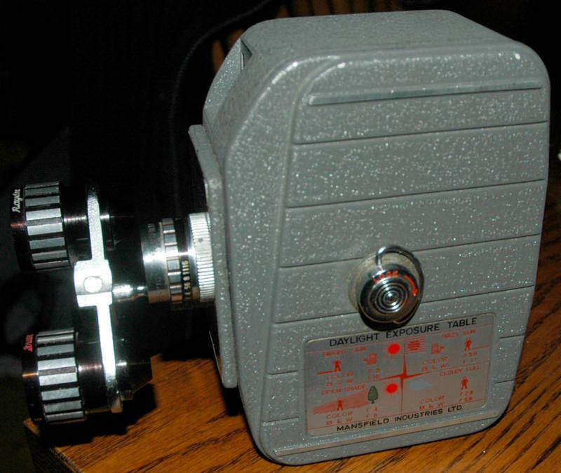   1950 1960 Mansfield Holiday II 8mm Cine Turret Movie Camera  