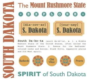 SOUTH DAKOTA USA Scrapbooking Stickers SRM 45041Q 718588450413  