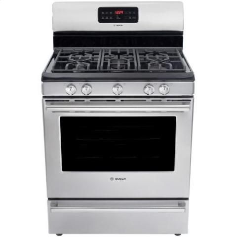 BOSCH HGS5L53UC 30 FREESTANDING GAS RANGE  