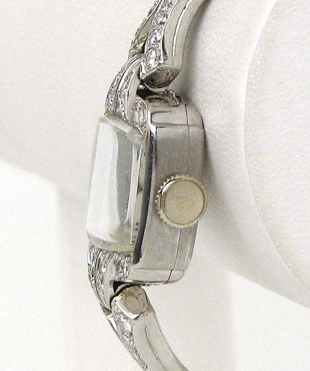 OPULENT PLATINUM & 2.40 CARATS DIAMONDS HAMILTON WATCH  