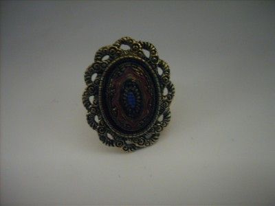 Sarah Coventry OLD VIENNA Antique Look Adjustable Ring  