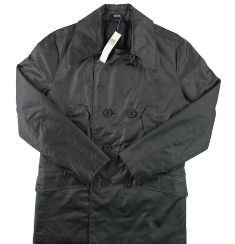 NEW DKNY MENS BLACK PEACOAT SZ M $179  