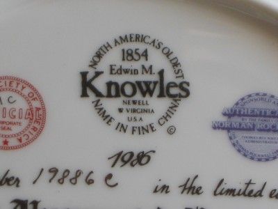 Norman Rockwell, Knowles Collectable Plates; set of 8; Christmas 