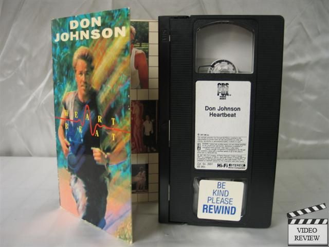 Don Johnson   Heartbeat VHS Don Johnson, Paul Shaffer 086162399138 