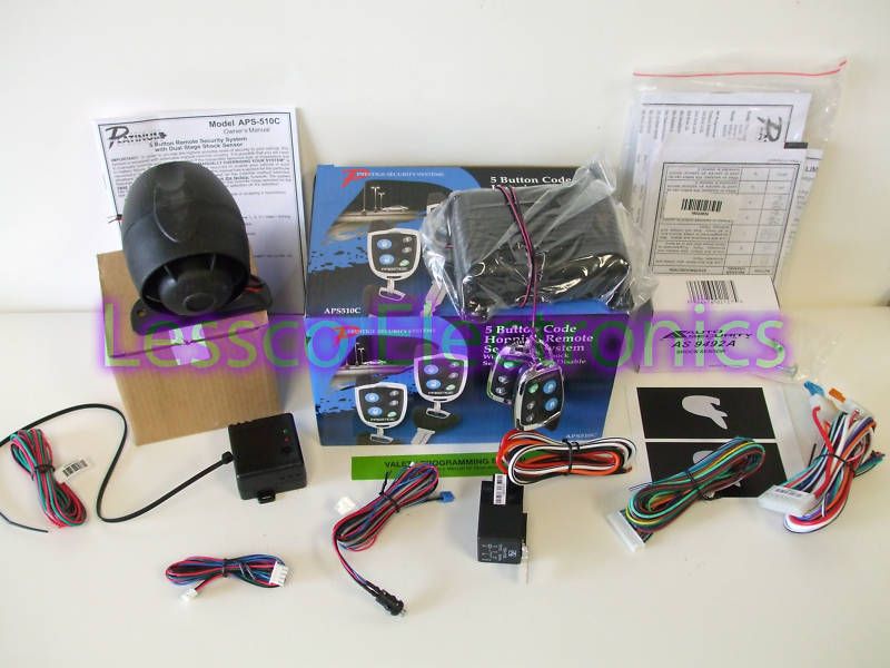 Prestige APS510C Remote Car Alarm Security System  