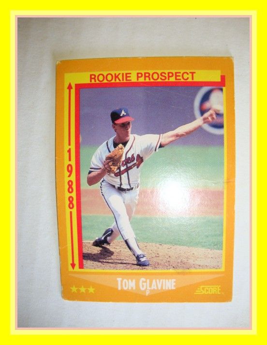 SCORE 1988 #638 TOM GLAVINE, BRAVES ROOKIE PROSPECT  