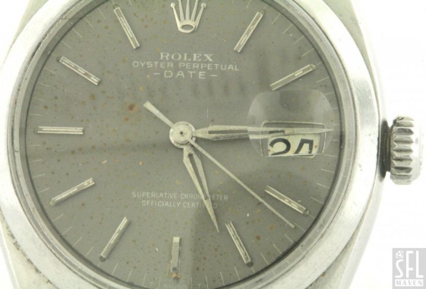   DATE 5700 VINTAGE 1960 SS AUTOMATIC MENS WATCH W/ GRAY DIAL  