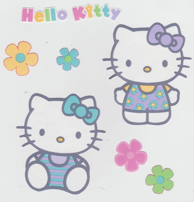 HELLO KITTY SANRIO WALLIES WALLPAPER BORDER CUT OUTS  