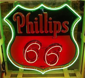 1940s Hi  Speed Gas Oil porcelain neon sign very OLD  