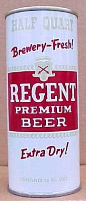 REGENT BEER 16oz Pull Tab Can Champale Norfolk VIRGINIA  