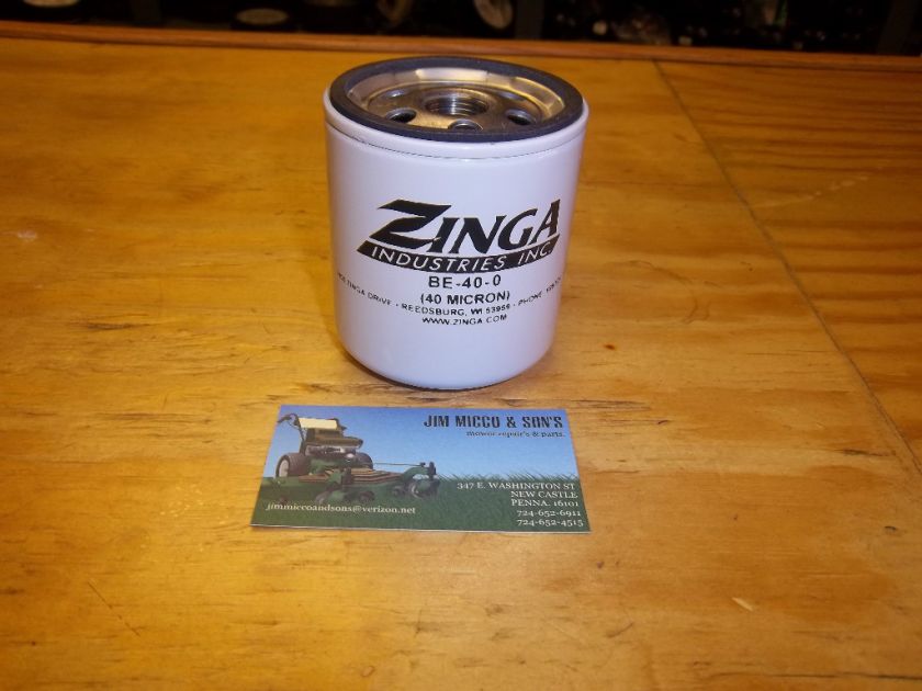   HYDROSTAT FILTER #H 2026 OEM ZINGA BE 40 0 40 MICRON ~~NEW~~  