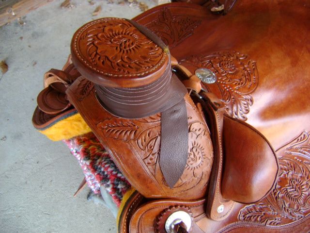 ROGUE SADDLERY 16 LEATHER WESTERN ROPING ROPER COWBOY SADDLE 5 YEAR 