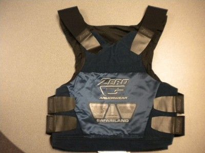 NEW SAFARILAND ZERO G BODY ARMOR CARRIER 34 SHORT IN NAVY  