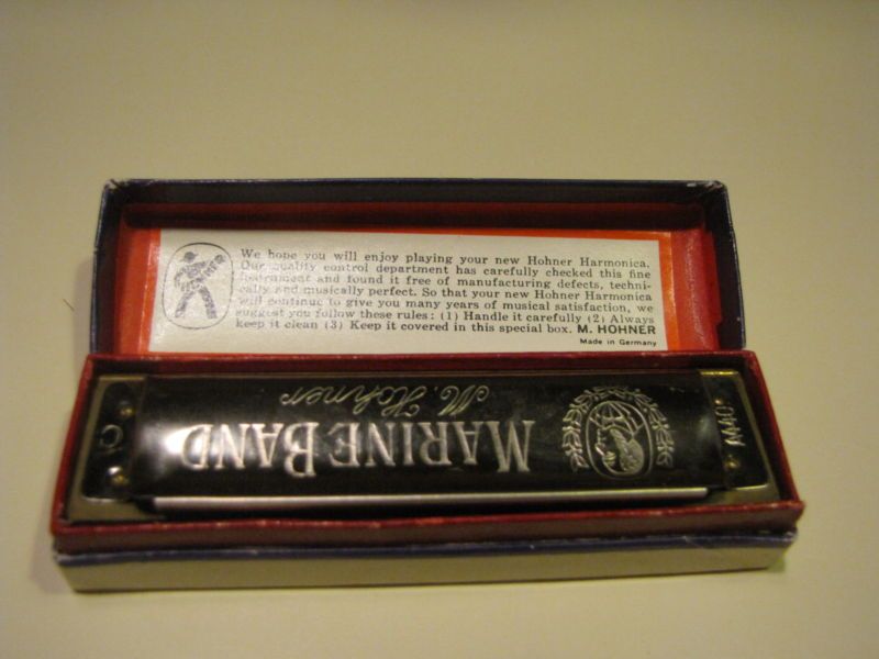 Vintage Harmonica Hohner Marine Band Germany #1896 C  