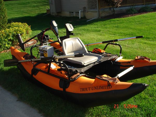 Inflatable Pontoon Boat 9 Colorado w Trolling Motor  