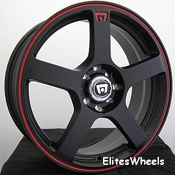 15x6.5 Black Wheel Motegi MR116 5x100 5x4.5  