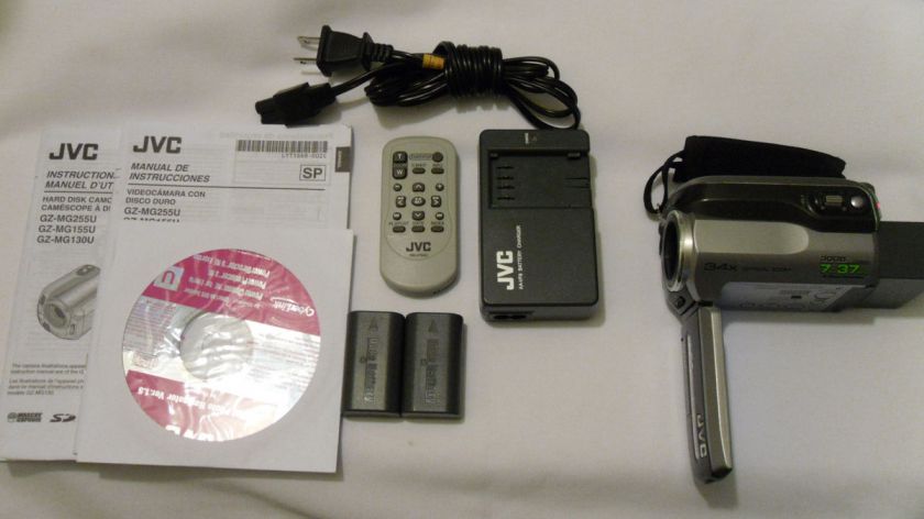 JVC EVERIO GZ MG130U 30GB HARD DRIVE CAMCORDER W/34X OPTICAL ZOOM 