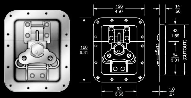 Photo Image not Actual Size, Refer to Measured Drawing Below for 