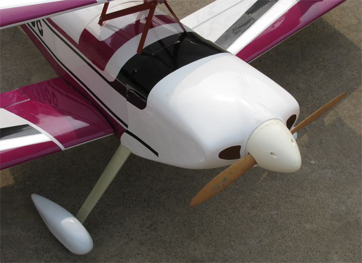   120 55 Biplane Bipe Nitro Gas R/C RC Airplane Plane Purple  