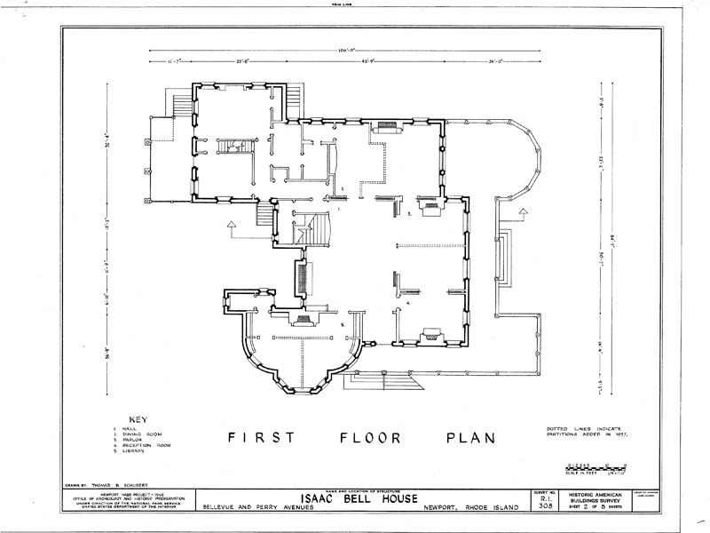 Queen Anne   Shingle Style house blueprints, Historic Rhode Island 