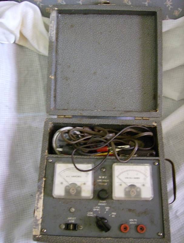 Vintage NRI Appliance Tester Radio Case Washington DC  