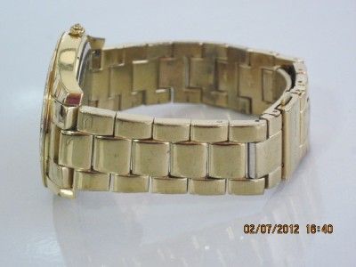   Johnson BJ4199 Womens Goldtone Stainless Steel Boyfriend 39mm Watch