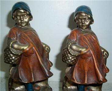 Art Deco Bookends from Armor Bronze Mfg.  