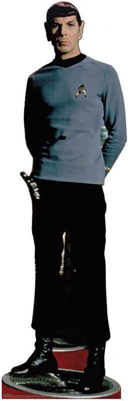 SPOCK Leonard Nimoy LIFESIZE CARDBOARD CUTOUT / STANDEE  