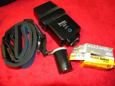 Pentax K1000 35 mm ASAHI Extras Flash Filters Case Strap Film 50mm 