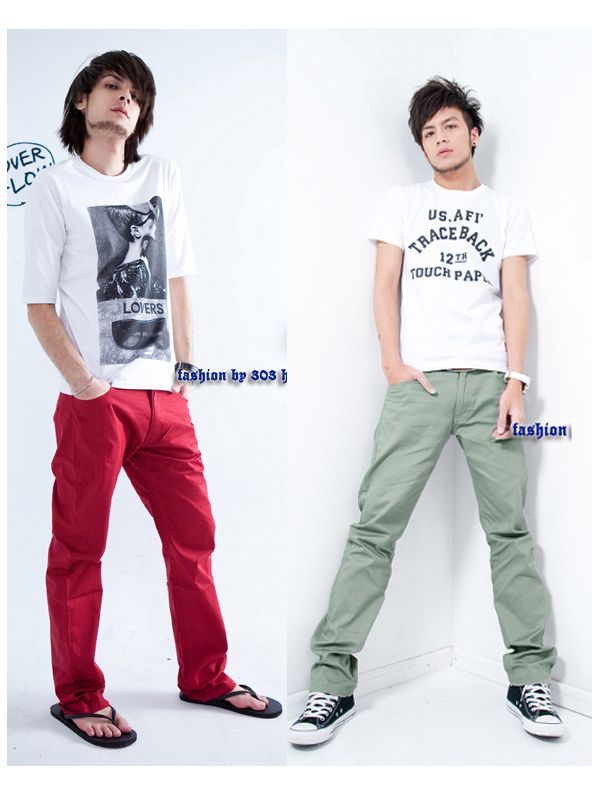 New Style Mens Slim Fit Trendy Fashion Hot Long Casual Pants  