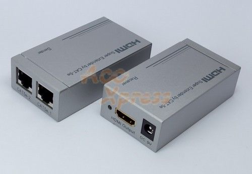 HDMI EXTENDER BOOSTER RJ45 CAT 5E 6E 60Meter 180Ft  