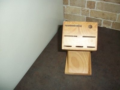 Chicago Cutlery Natural Oak? Bamboo? wood knife block for holding 