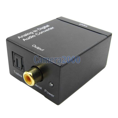 Digital Optical Coaxial to Analog RCA Audio Adapter NEW  